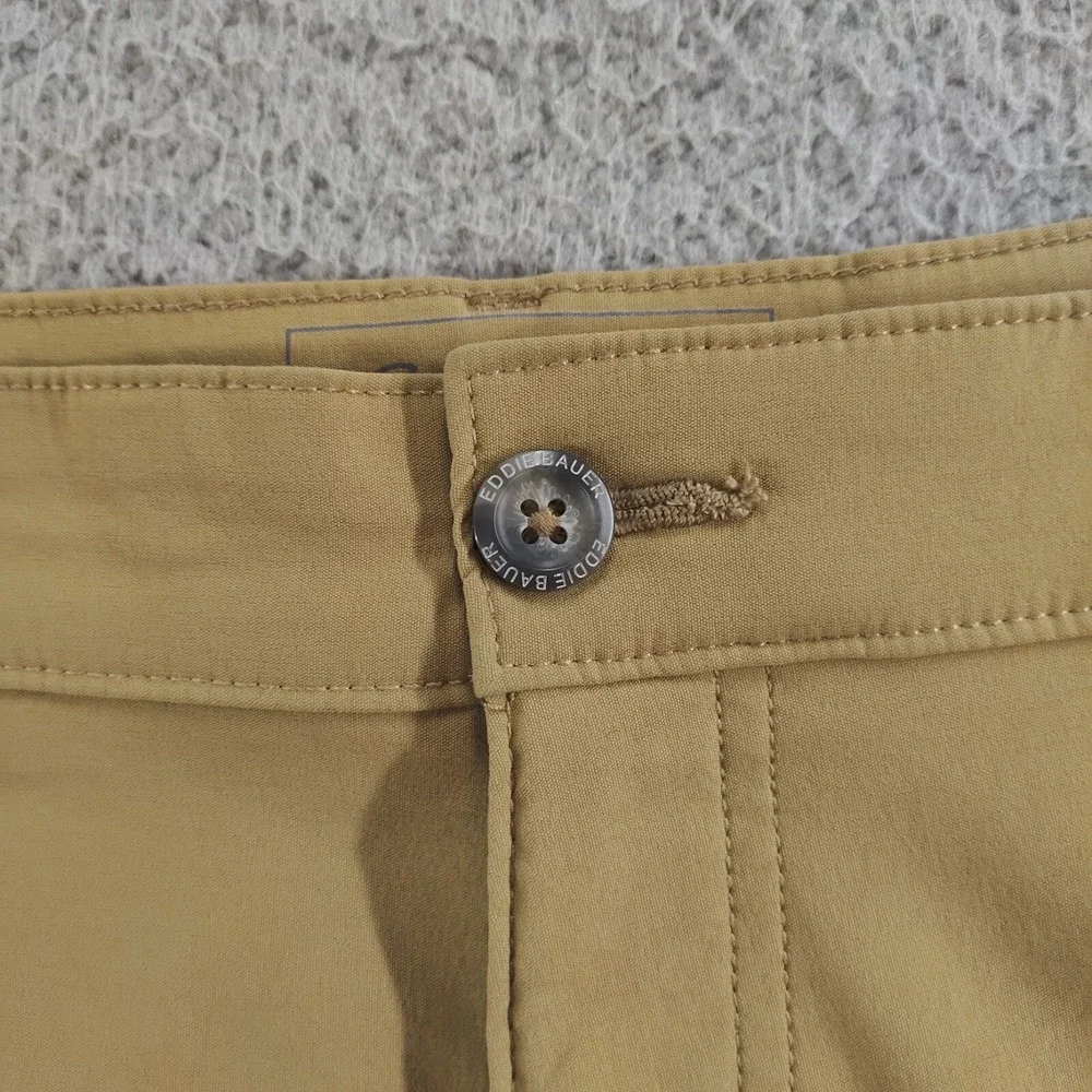 Eddie Bauer Pants Mens 33x32 Tan Travex Tech Mid-Rise Straight Leg Stretch Chino